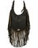 Image #2 - American West Women's Brindle Hair-On Studded Fringe Crossbody, Chocolate, hi-res