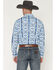 Image #4 - Wrangler Men's Checotah Southwestern Striped Long Sleeve Pearl Snap Western Shirt, Blue, hi-res
