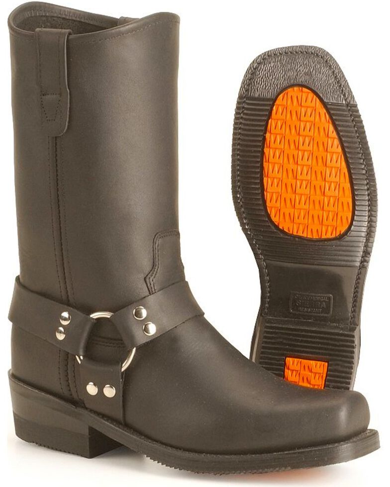 Double H Black Harness Boots, Black, hi-res
