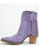 Image #3 - Dingo Women's Wild Sage Suede Fringe Western Booties - Round Toe, Purple, hi-res