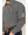 Image #3 - Wrangler Men's Mexico Logo Embroidered Geo Print Long Sleeve Snap Western Shirt - Tall, Black, hi-res