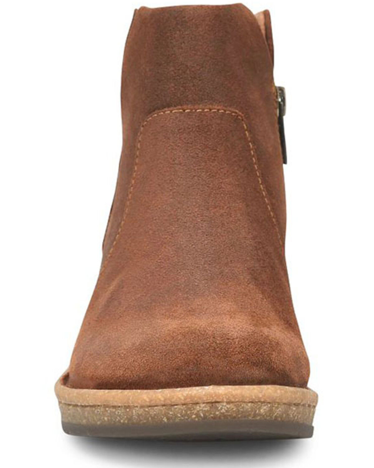 Image #4 - Born Women's Viv Wedge Booties - Round Toe, Brown, hi-res