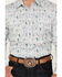 Rough Stock by Panhandle Men's Novelty Print Long Sleeve Snap Western Shirt, Grey, hi-res