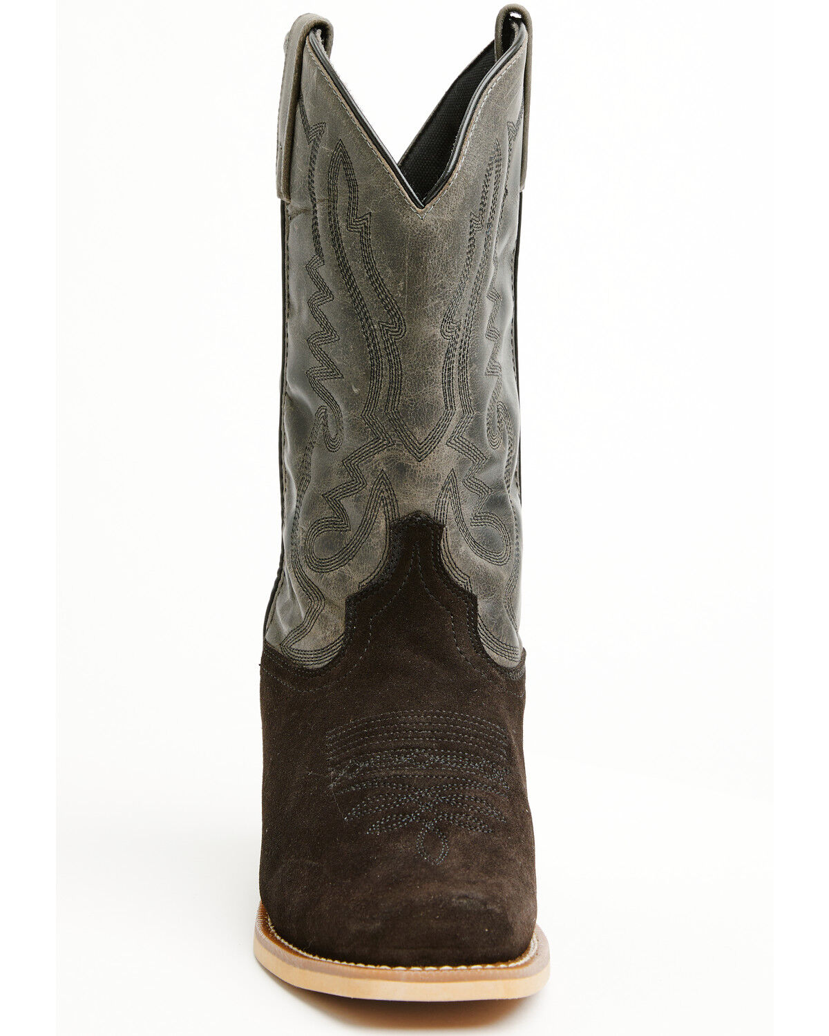 Image #4 - Smoky Mountain Men's Santa Fe Performance Western Boots - Square Toe, Black, hi-res