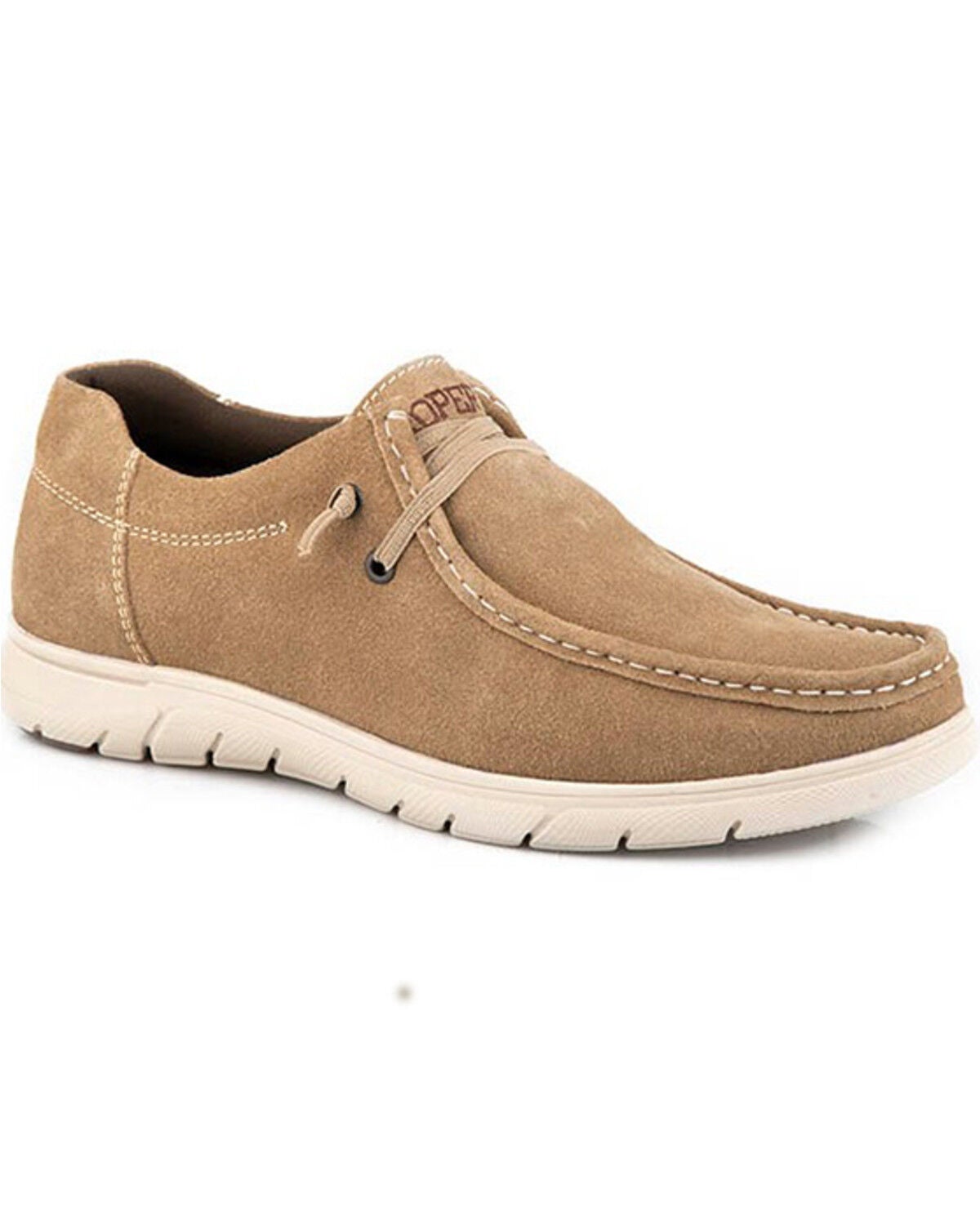 Roper Men's Cliff Casual Shoes - Moc Toe, Tan, hi-res