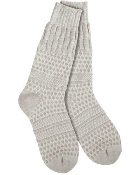Image #1 - World's Softest Women's Cloud Socks, Taupe, hi-res