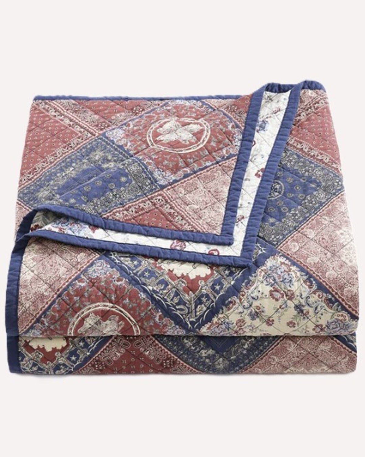 Image #3 - HiEnd Accents Patchwork Bandana Reversible Twin Size Quilt Set - 2 Piece, Multi, hi-res