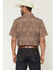 Image #4 - Gibson Trading Co Men's Sundown Drapes Medallion Print Short Sleeve Button-Down Western Shirt - Big, Rust Copper, hi-res