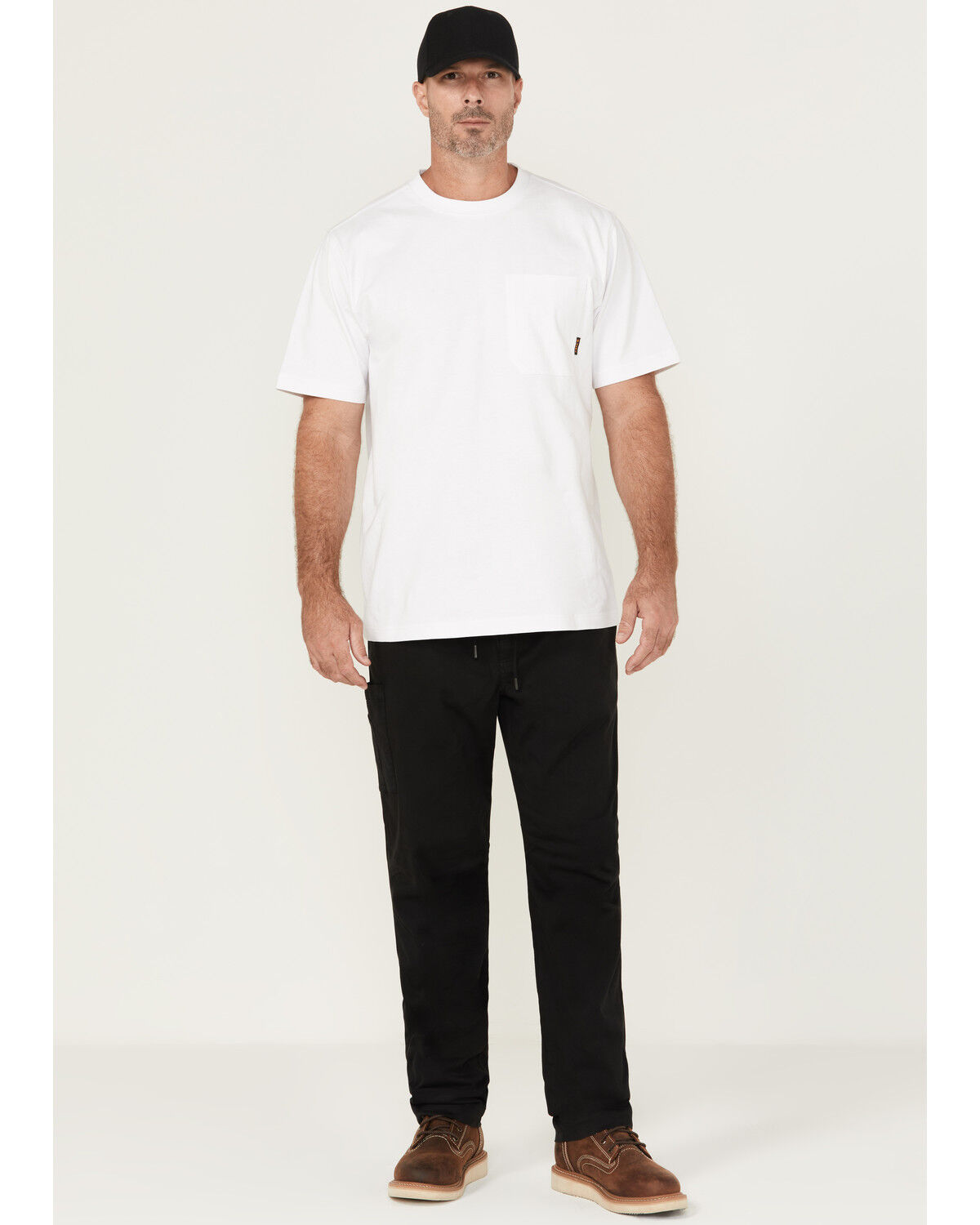 Image #1 - Thorogood Men's Solid Utility Stretch Pants, Black, hi-res