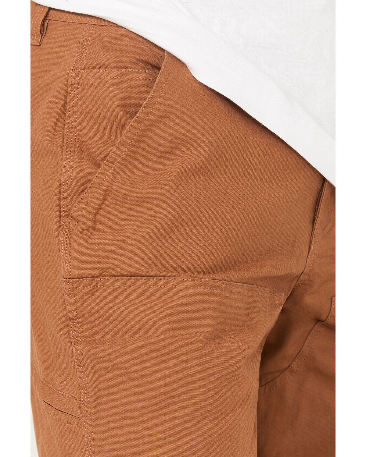 Image #2 - Lucky Brand Workwear Men's Double Knee Canvas Work Pants, Brown, hi-res