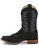 Image #3 - Justin Men's Ocean Front Exotic Pirarucu Western Boots - Broad Square Toe, Black, hi-res