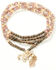 Image #1 - Lainey Wilson Women's Beaded Charm Star Guitar Necklace, Gold, hi-res