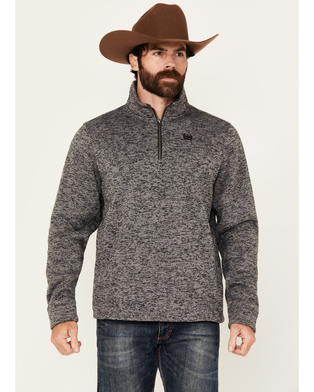 Image #1 - Cinch Men's 1/4 Zip Pullover, , hi-res