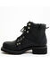 Image #3 - Ad Tec Women's 6" Lace Zipper Biker Boots - Soft Toe, Black, hi-res