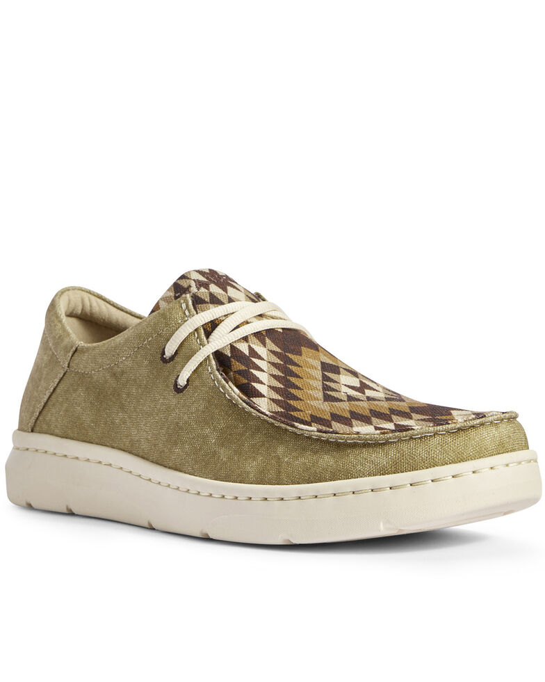 Ariat Men S Hilo Desert Oasis Print Shoes Moc Toe Sheplers