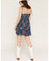 Image #4 - Shyanne Women's Leon Floral Print Mini Dress, Navy, hi-res