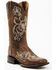 Image #1 - Shyanne Women's Lasy Western Boots - Broad Square Toe, Brown, hi-res
