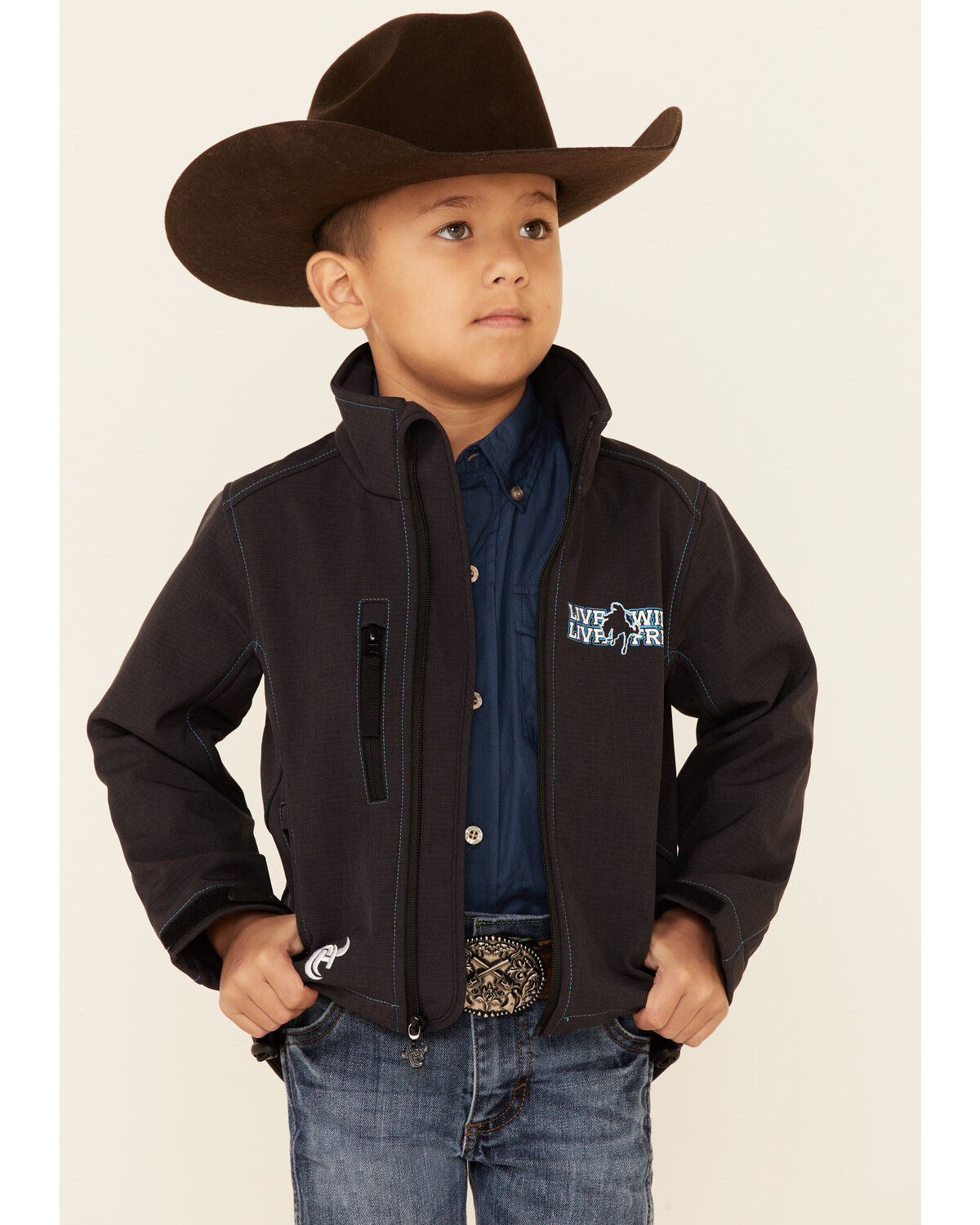 Cowboy Hardware Boys Heather Navy Tough Vest 387100-484
