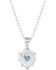Image #2 - Montana Silversmiths Women's Royal Heart Opal Necklace, Silver, hi-res