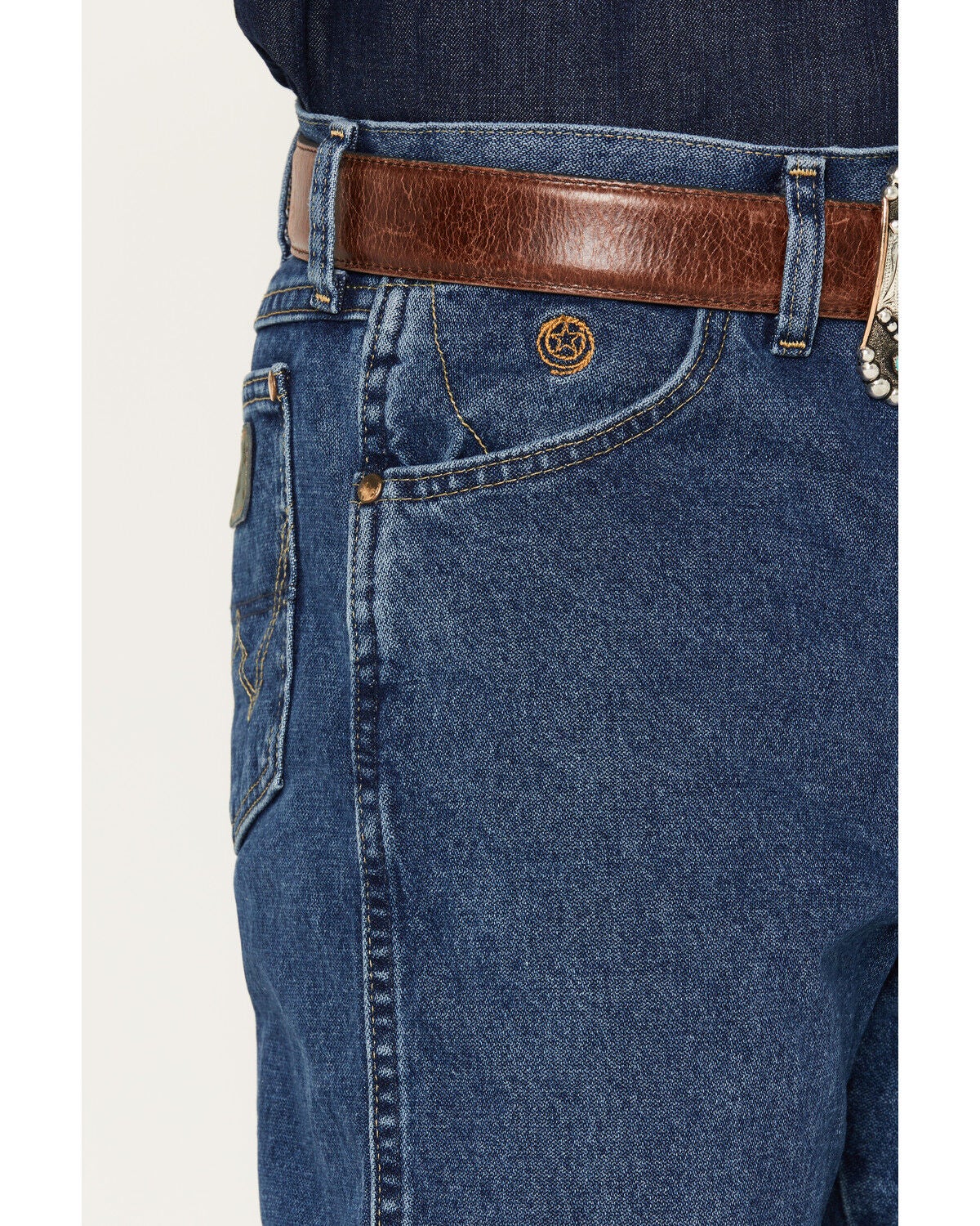 Image #2 - George Strait by Wrangler Men's Cowboy Cut Original Fit Jeans, Denim, hi-res