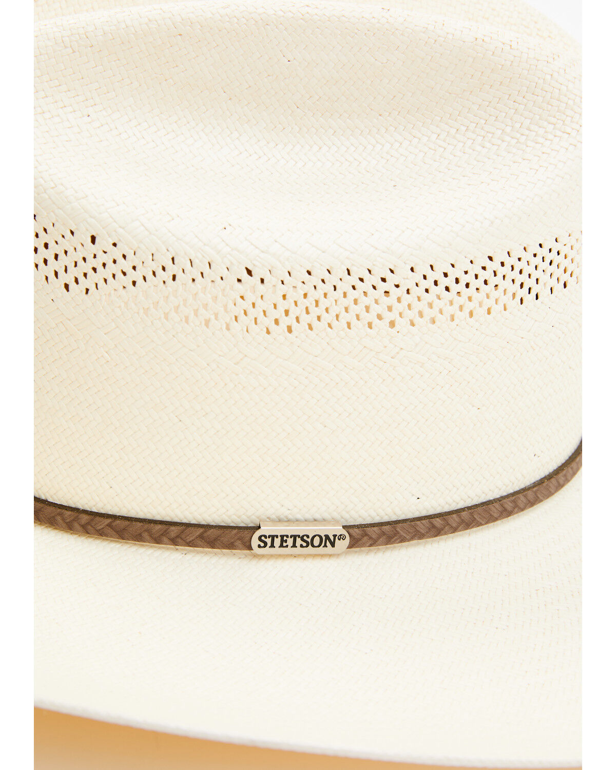 Image #2 - Stetson Plait 10X Straw Cowboy Hat, Natural, hi-res