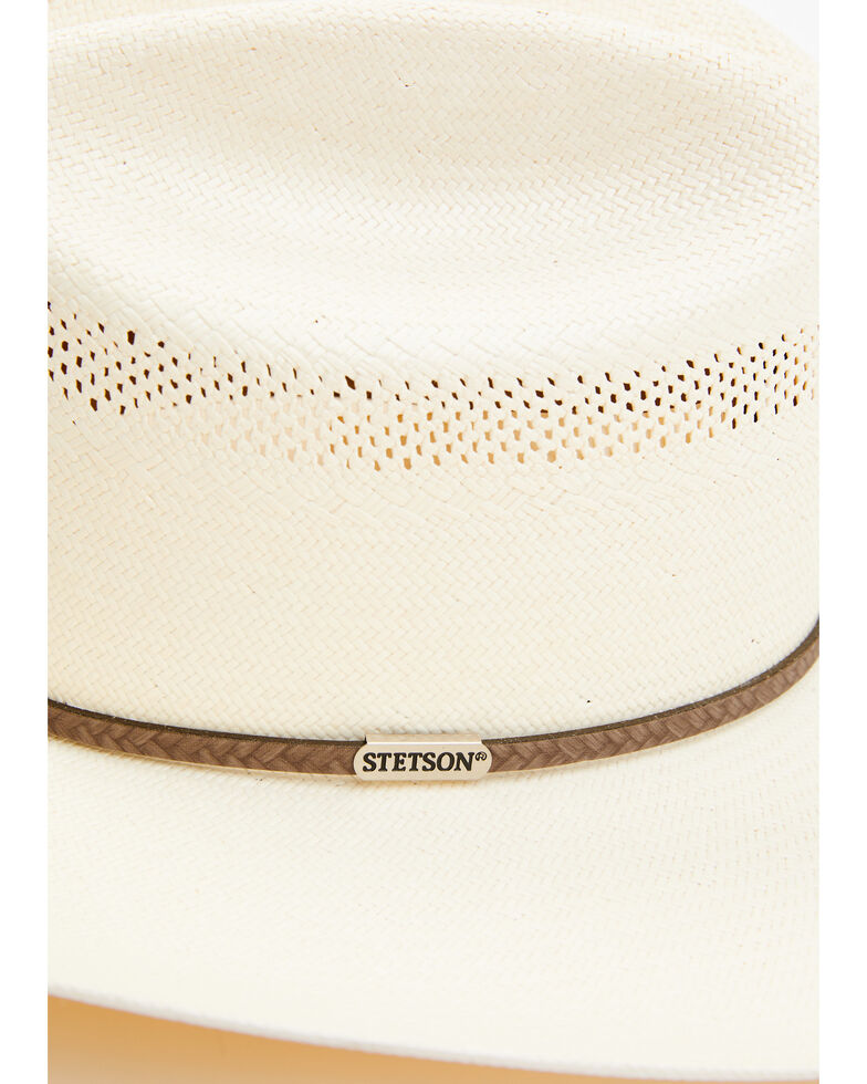 Stetson Men's 10X Straw Plait Western Hat, Natural, hi-res
