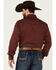 Image #4 - Wrangler Retro Men's Premium Solid Long Sleeve Snap Western Shirt , Wine, hi-res