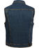 Image #2 - Milwaukee Leather Men's Snap Front Denim Vest with Shirt Collar , Blue, hi-res
