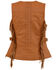 Image #2 - Milwaukee Leather Women's Saddle Tan Fringe Snap Front Vest, Medium Brown, hi-res