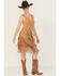 Image #1 - Idyllwind Women's Tina Faux Suede Fringe Mini Dress, Tan, hi-res