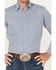 Image #3 - Ely Walker Men's Geo Print Long Sleeve Pearl Snap Western Shirt, Blue, hi-res