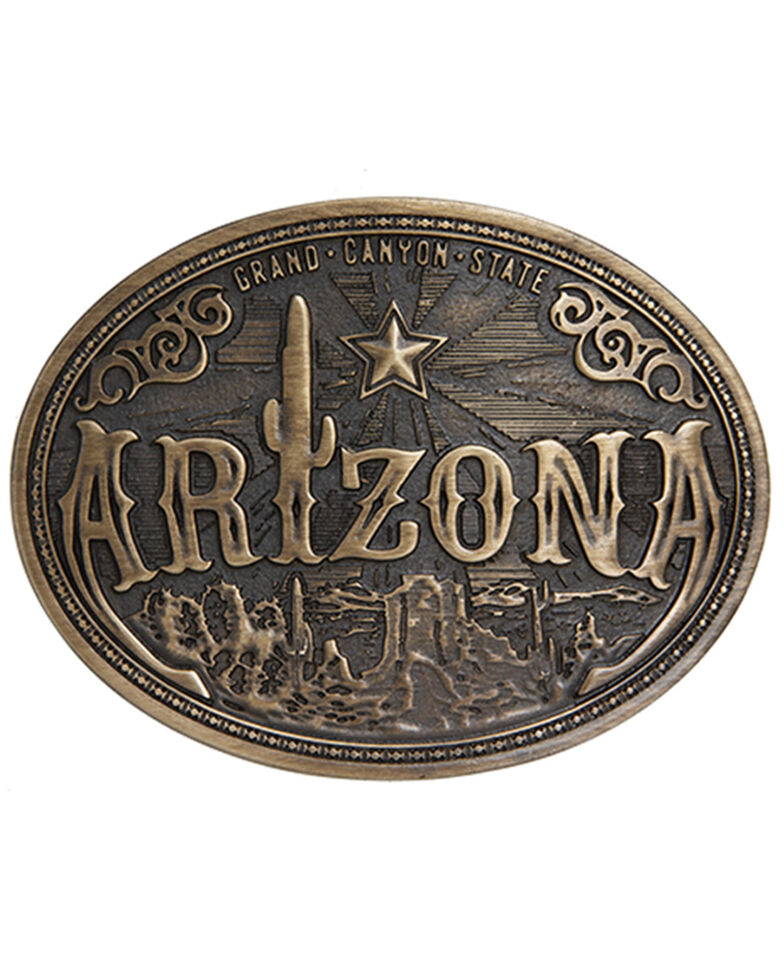 Cody James Men's Arizona American Heritage Buckle, Bronze, hi-res