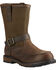 Image #1 - Ariat Men's Groundbreaker Work Boots - Moc Toe, Dark Brown, hi-res