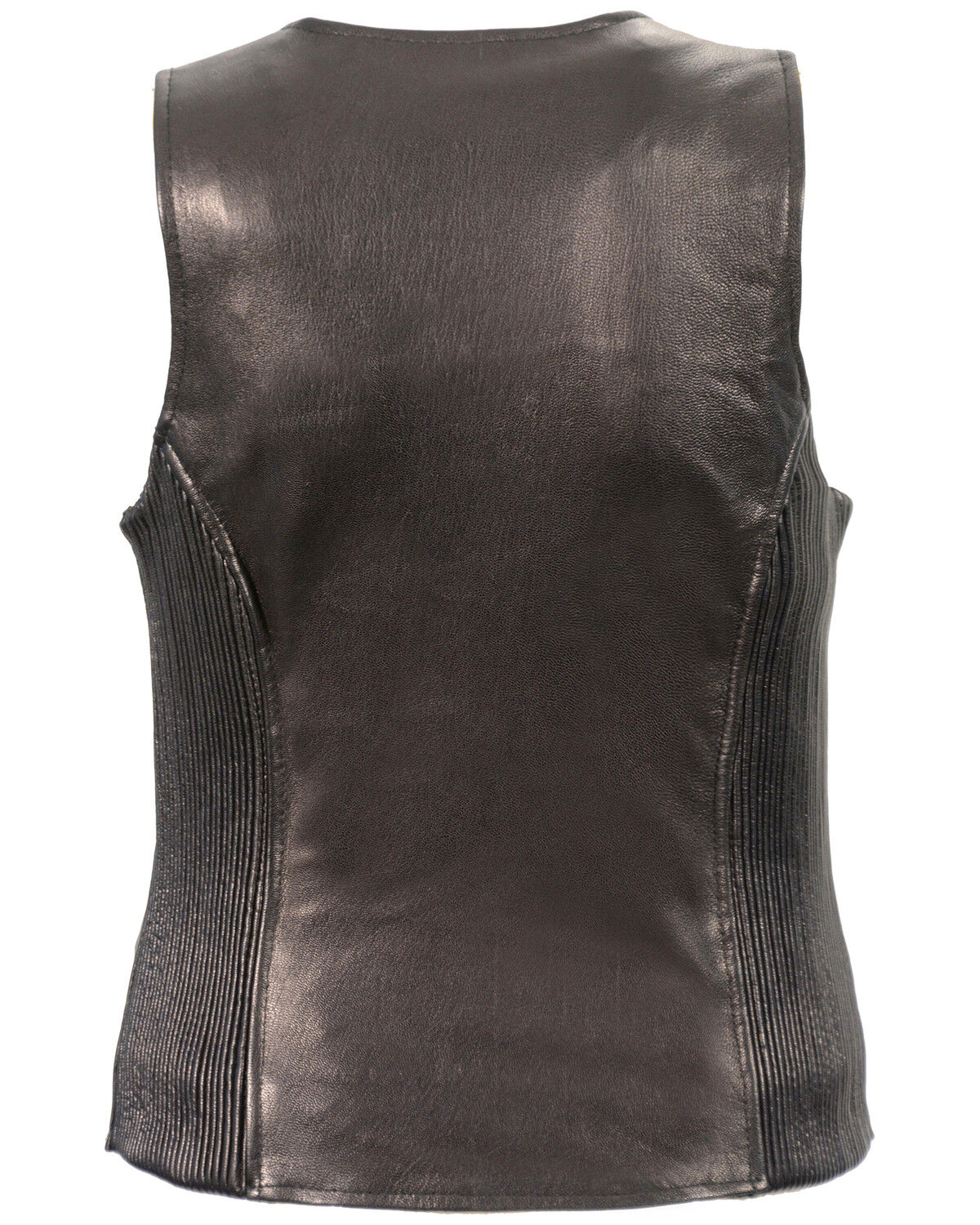 Image #2 - Milwaukee Leather Women's Black Lightweight Front Zipper Conceal Carry Vest - 3X, Black, hi-res