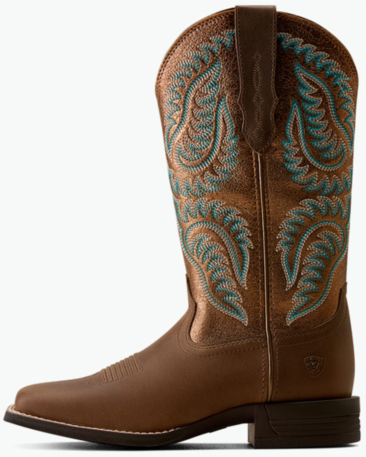 Image #2 - Ariat Women's Cattle Caite Performance Western Boots - Broad Square Toe, Brown, hi-res