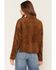 Image #4 - Z Supply Women's Faux Suede Button-Down Cropped Shacket, Tan, hi-res