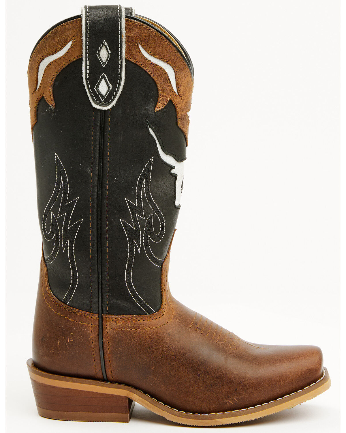 Image #2 - Cody James Boys' Little Show Time Western Boots - Square Toe, Black, hi-res