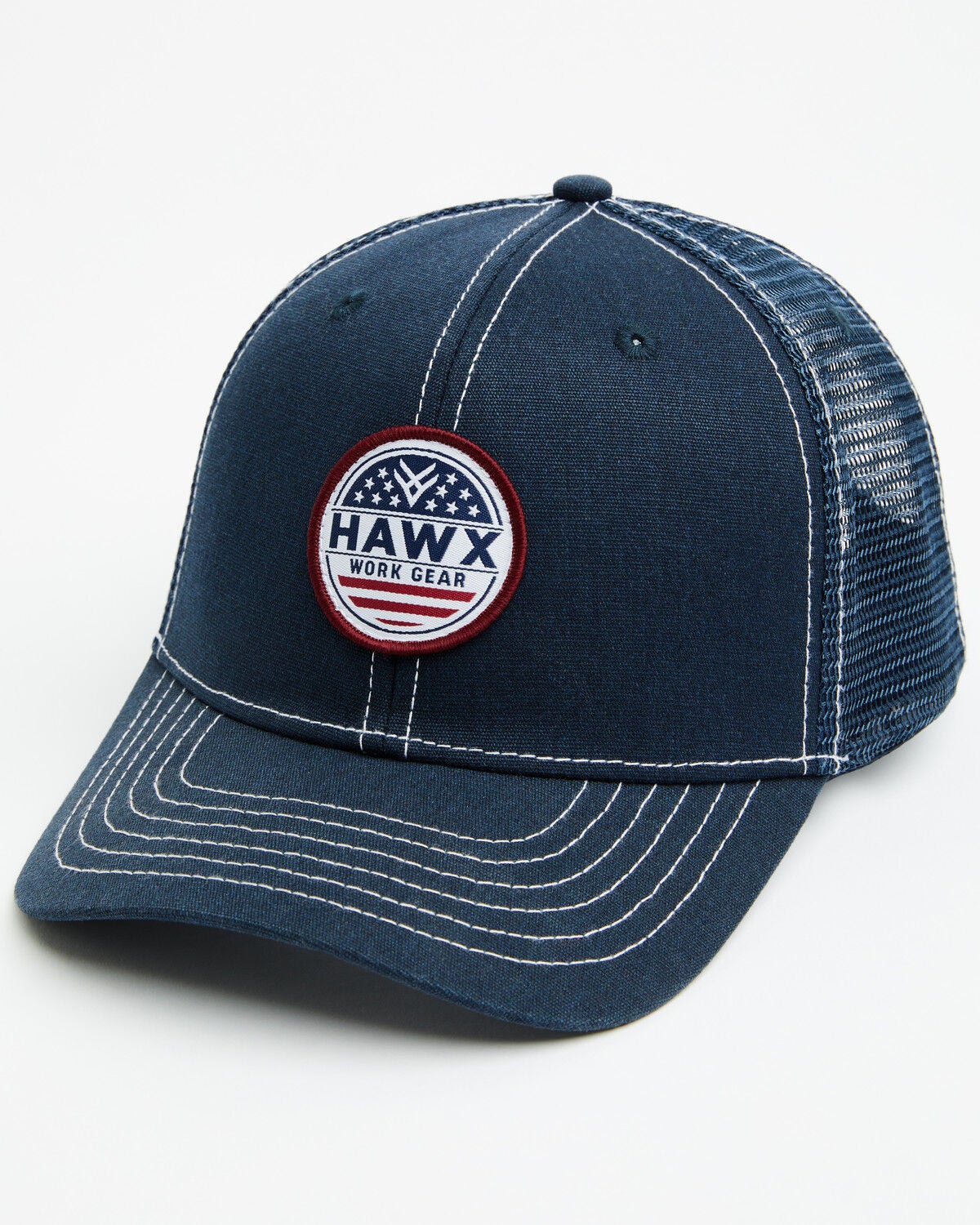 Image #1 - Hawx Men's Stars & Stripes Logo Patch Ball Cap, Navy, hi-res