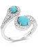 Image #1 - Montana Silversmiths Fearless Luster Turquoise Ring, Silver, hi-res