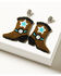 Image #1 - Idyllwind Women's Roundup Boot Beaded Earrings , Bronze, hi-res