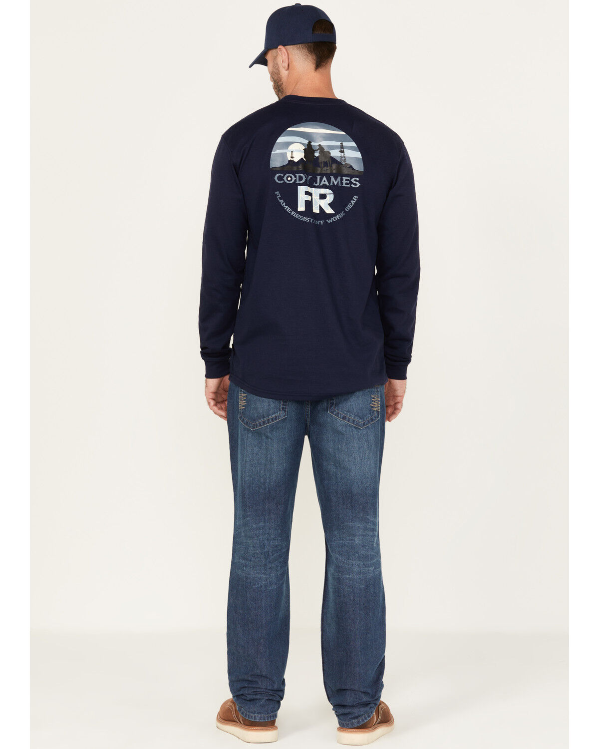 Image #3 - Cody James Men's FR Medium Wash Slim Straight Jeans, Blue, hi-res