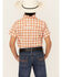 Image #4 - Cowboy Hardware Boys' Gradient Square Short Sleeve Snap Western Shirt , Orange, hi-res