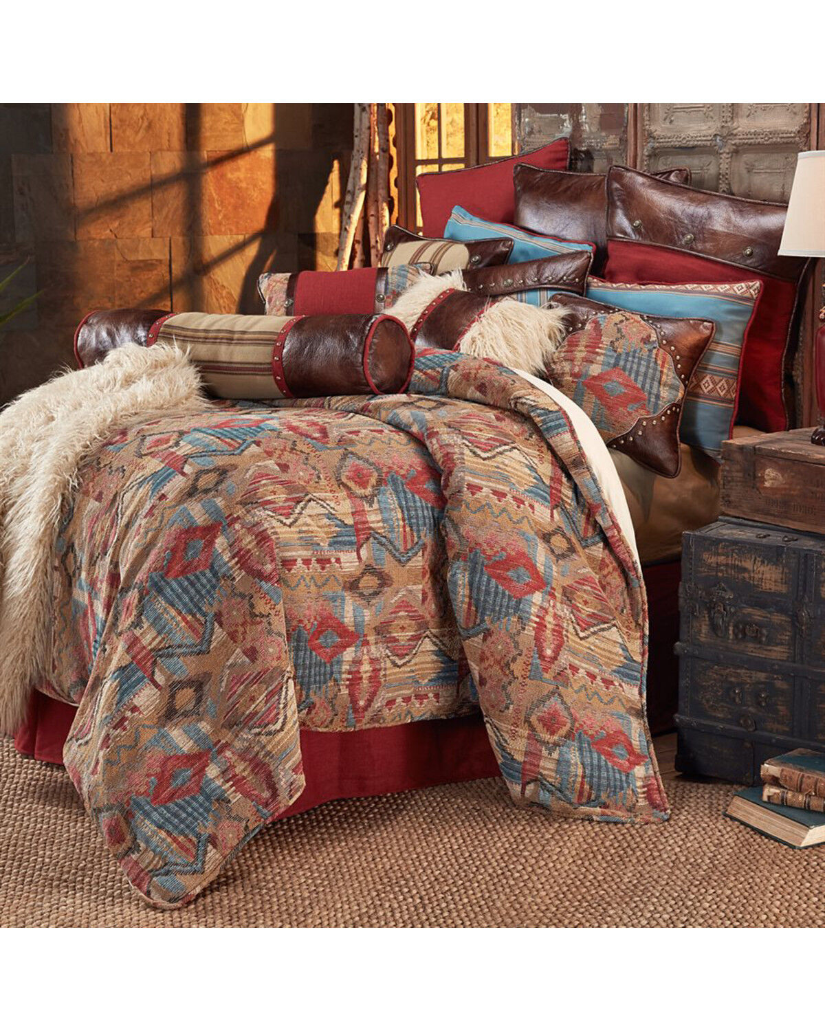 Image #1 - HiEnd Accents Ruidoso Queen Comforter Set - 4 Piece, Multi, hi-res