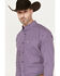 Image #2 - Ariat Men's Misael Floral Print Classic Fit Long Sleeve Button Down Western Shirt, Purple, hi-res