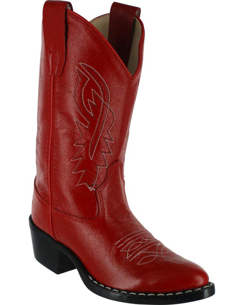 Cody James Boys' Western Boots - Pointed Toe, Red, hi-res