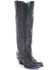 Image #1 - Corral Women's Vintage Eagle Overlay Western Boots - Snip Toe, Black, hi-res