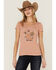 Idyllwind Women's Border Town Buzz Trustie Tee, Pecan, hi-res