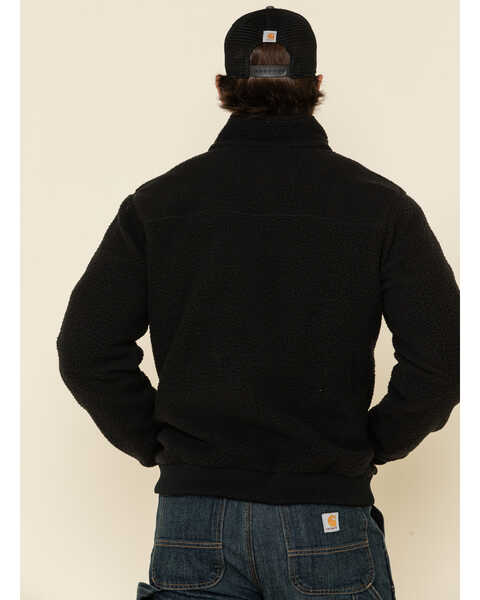 Carhartt Men's Black Fleece Work Jacket , Black, hi-res