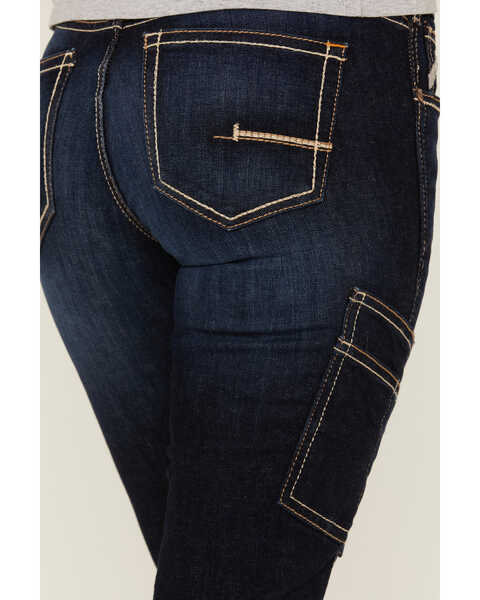 Image #4 - Ariat Women's Rebar Perfect Rise Work Flex Riviter Slim Leg Work Jeans , Blue, hi-res