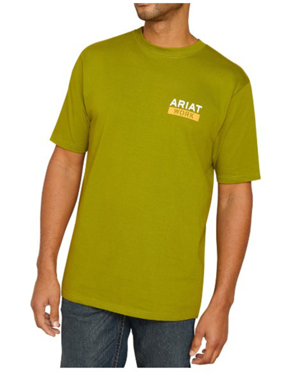 Image #2 - Ariat Men's Rebar Cotton Strong Roughneck Graphic Work T-Shirt, Green, hi-res